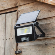 Sealey Extra-Slim Solar Floodlight with Wall Bracket 20W SMD LED LED20S Sealey - Dynamic Drive