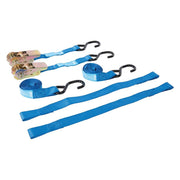Silverline Motorbike Tie-Down Set 4pce Rated 350kg Capacity 700kg Silverline - Dynamic Drive