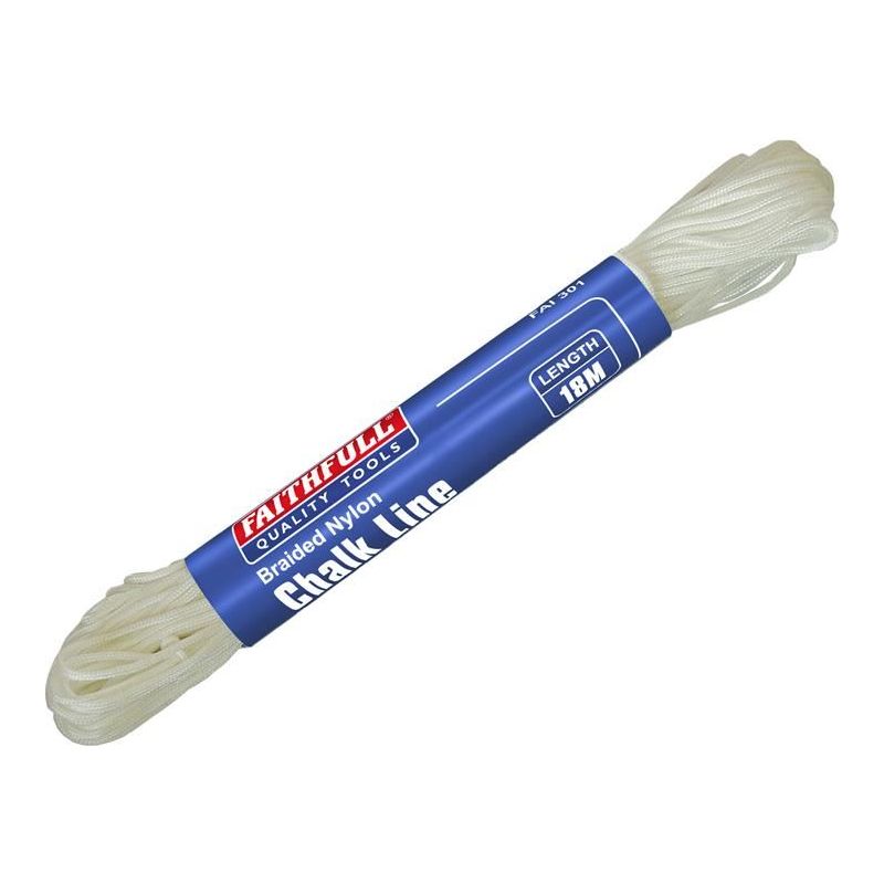 Faithfull 301 Braided Nylon Chalk Line 18m (Box 12) Faithfull - Dynamic Drive