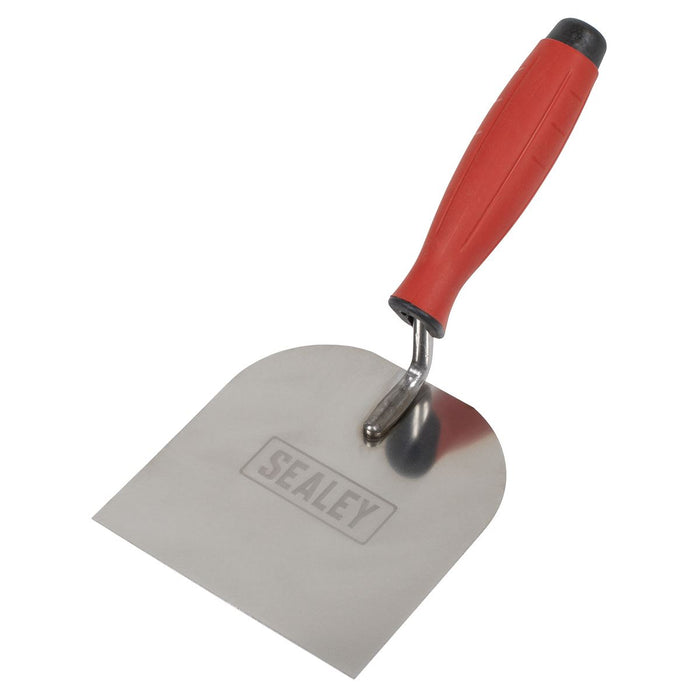 Sealey Stainless Steel Margin Trowel with Rubber Handle 120mm T1706 Sealey - Dynamic Drive