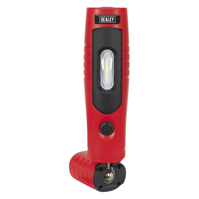 Sealey Rechargeable 360 Inspection Light 7 SMD & 3W SMD LED Red Lithium-ion Sealey - Dynamic Drive