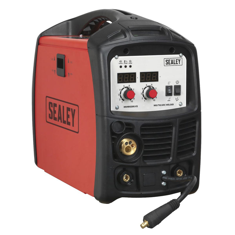Sealey Inverter Welder MIG TIG & mmA 200A INVMIG200 Sealey - Dynamic Drive