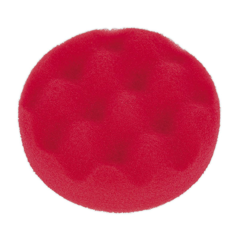 Sealey Buffing & Polishing Foam Head Hook/Loop 80x25mm Red/U-Soft PTCCHW80R Sealey  - Dynamic Drive