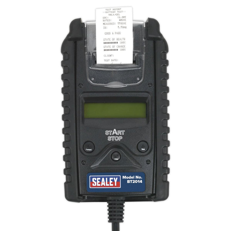Sealey Digital Start/Stop Battery & Alternator Tester with Printer 6/12/24V Sealey - Dynamic Drive