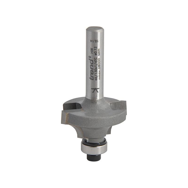 Trend 46/130 x 1/4 TCT Bearing Guided Ovolo & Round Over 6.3mm Radius Trend - Dynamic Drive