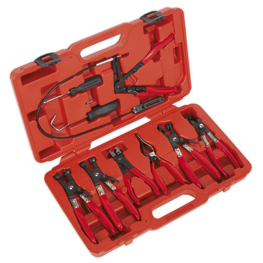 Sealey Hose Clip Removal Tool Set 9pc VS1662 Sealey - Dynamic Drive