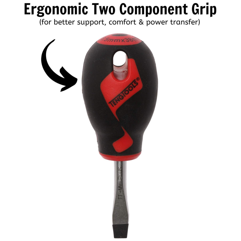 Teng Tools Flat Screwdriver 1.2 x 6.5 x 38mm XS Teng Tools - Dynamic Drive