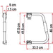 03513A01- SECURITY HANDLE 46 WHITE Fiamma  - Dynamic Drive