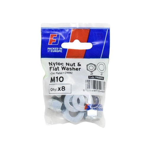 Forgefix Nyloc Nut & Washer M10 ForgePack 8 ForgeFix - Dynamic Drive