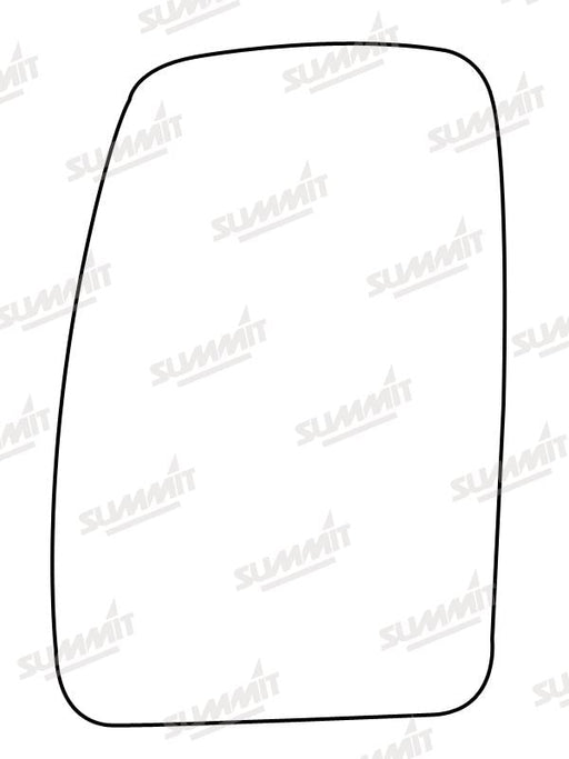 Summit Non-Heated Base Plate With Commercial Mirror Glass fits Renault Master 03 to 10 LHS Summit - Dynamic Drive