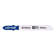 Sealey Jigsaw Blade Metal 75mm 12tpi Pack of 5 SJBT118BF Sealey - Dynamic Drive