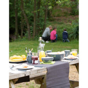 Bo-Camp Dinner Plate Two Tone Melamine 4 Pieces Grey Bo-Camp - Dynamic Drive