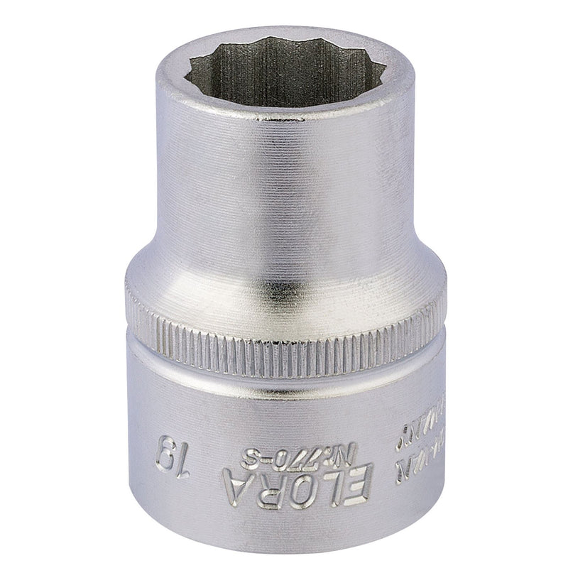 Draper Elora Bi-Hexagon Socket, 3/4" Sq. Dr., 19mm 00682 Draper - Dynamic Drive