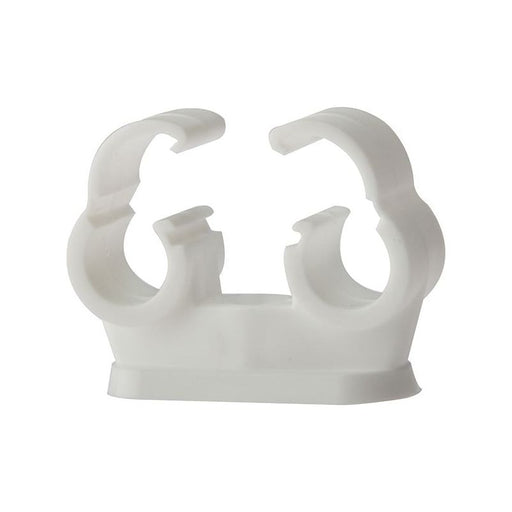 Forgefix Pipe Clip Double Cliplock 15mm Box 50 ForgeFix - Dynamic Drive