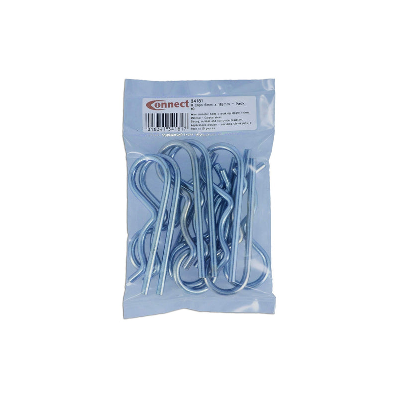 Connect R Clips 6mm x 115mm 10pc 34181 Tool Connection - Dynamic Drive