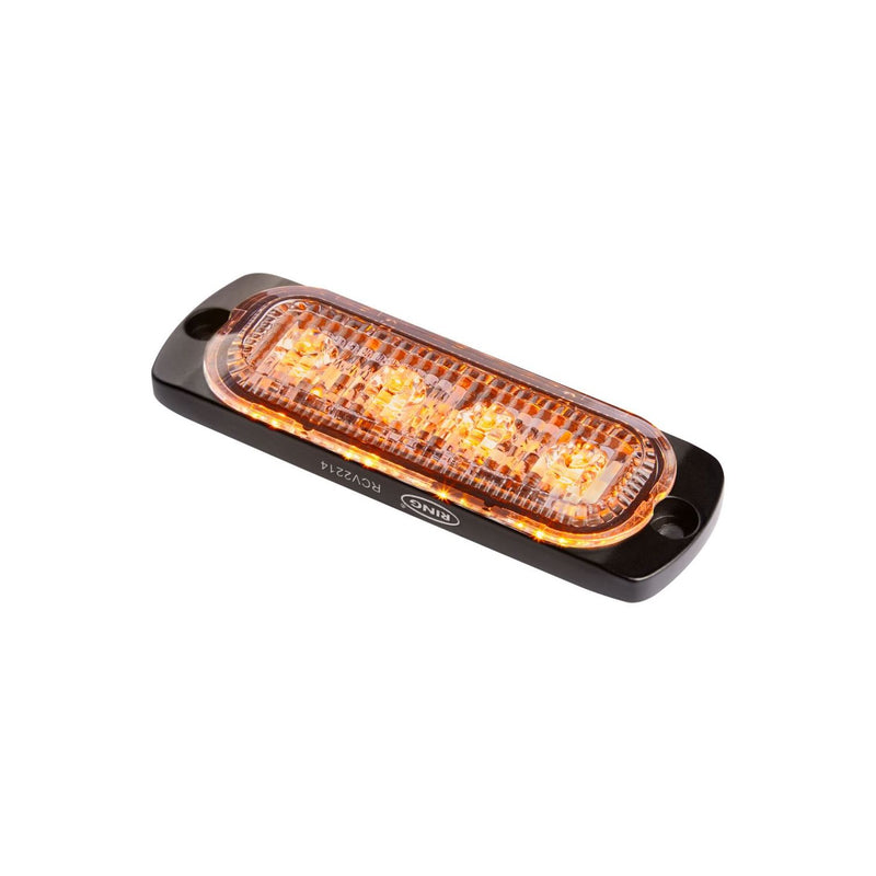Ring Slimline Amber 4 LED Strobe - RCV2214 Ring Automotive - Dynamic Drive