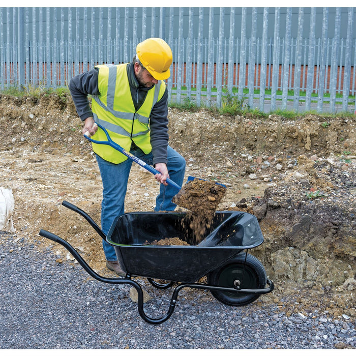 Draper Metal Tray Contractors Wheelbarrow, 85L 82755 Draper - Dynamic Drive