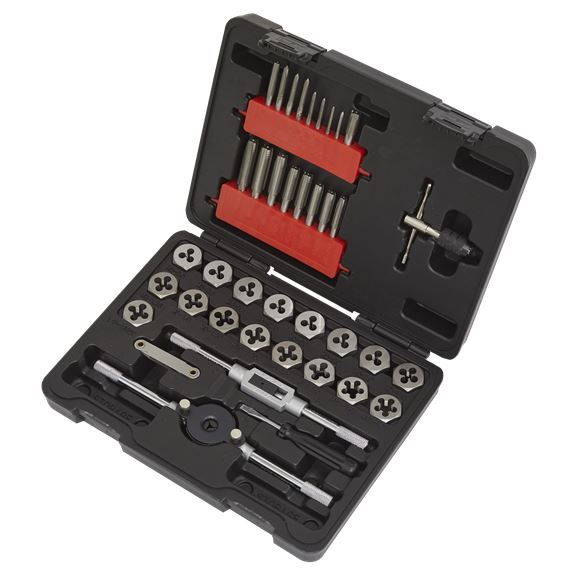 Sealey Tap & Hex Die Set 39pc - Metric AK3039HM Sealey  - Dynamic Drive