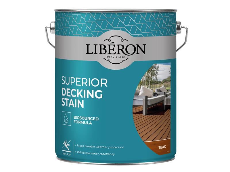 Liberon Superior Decking Stain Teak 5 litre Liberon - Dynamic Drive