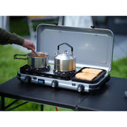 Campingaz Camping Kitchen 2 Multi-Cook Double Burner Portable Camping Gas Stove and Side Grill Campingaz - Dynamic Drive