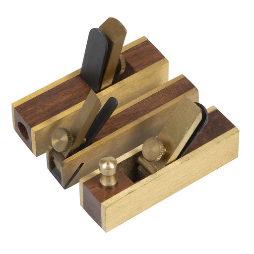 Sealey Mini Brass Plane Set 3pc MBP03 Sealey - Dynamic Drive