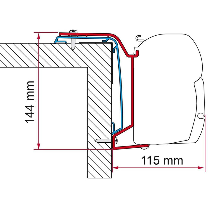 Fiamma F45s Bracket Kit for Rapido Series S6 666F-696F from 2024 On Fiamma - Dynamic Drive