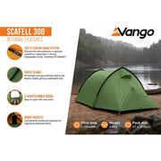 Vango Scafell 300 Tent Pamir Green Vango - Dynamic Drive