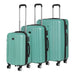 Dellonda 3-Piece Lightweight ABS Luggage Set with TSA Lock  Teal Dellonda  - Dynamic Drive