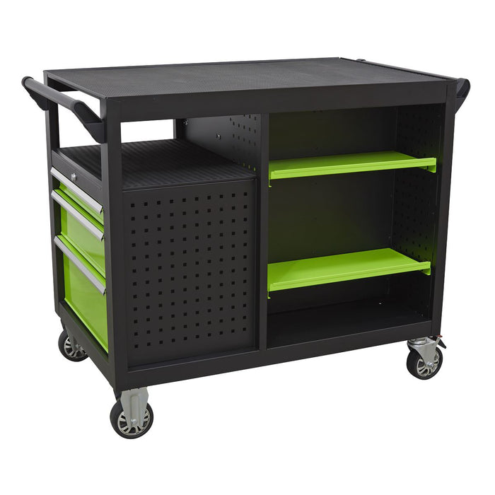 Sealey Superline Pro 1.96m Storage System Pressed Wood Worktop APMSSTACK09W Sealey - Dynamic Drive