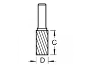 Trend S49/2 x 1/4 STC Solid Carbide Cylinder Burr 10 x 20mm Trend - Dynamic Drive