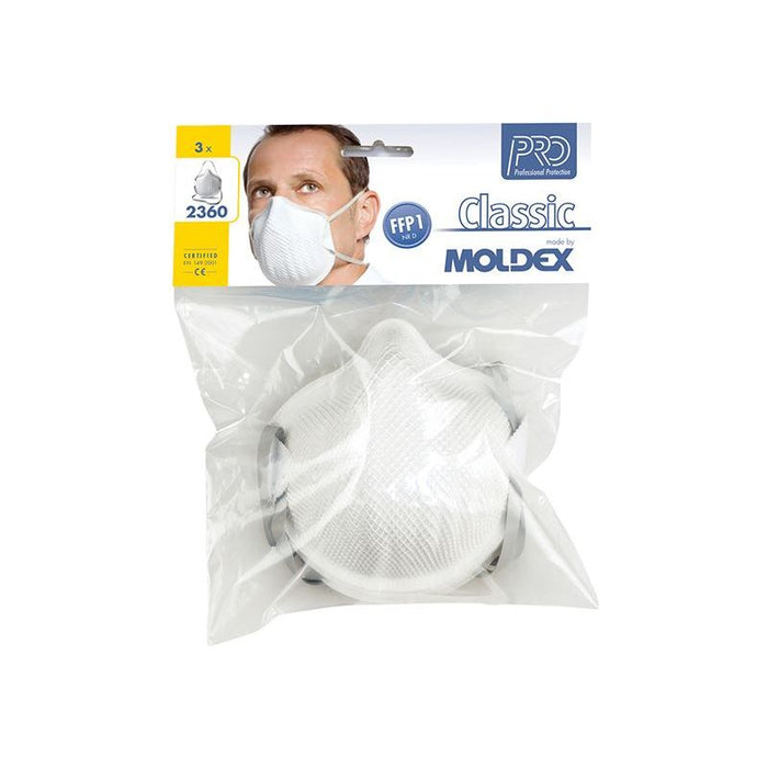 Moldex Classic FFP1 NR D Non-Valved Mask (Pack 3) Moldex - Dynamic Drive