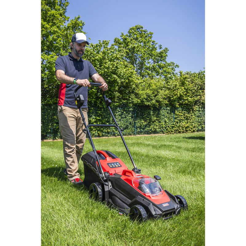 Sealey Cordless Lawn Mower Kit 40V 4Ah SV20 Series 40cm CP40VLMKIT Sealey - Dynamic Drive