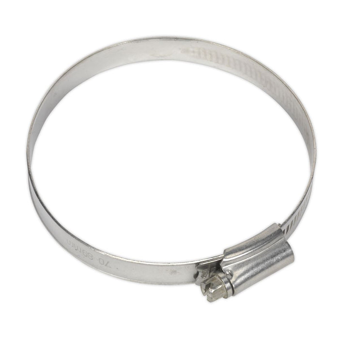 Sealey Hose Clip Stainless Steel 70-89mm Pack of 5 SHCSS3X Sealey  - Dynamic Drive