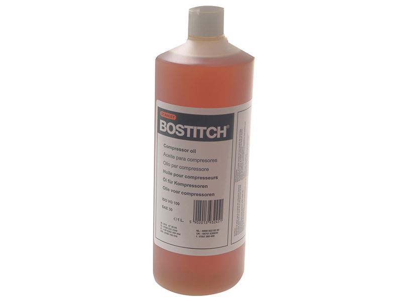 Bostitch ISOVG100 SAE 30 1litre Compressor Oil Bostitch - Dynamic Drive