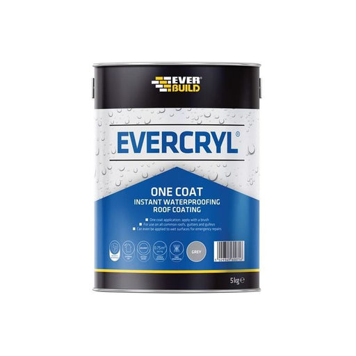 Everbuild Sika EVERCRYL® One Coat Grey 5kg Everbuild Sika - Dynamic Drive