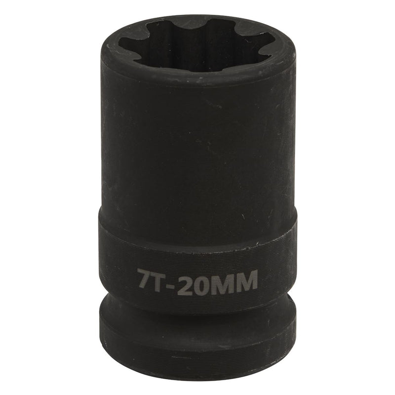 Sealey Brake Caliper Socket 1/2"Sq Drive 20mm 7-Point VS0986 Sealey - Dynamic Drive