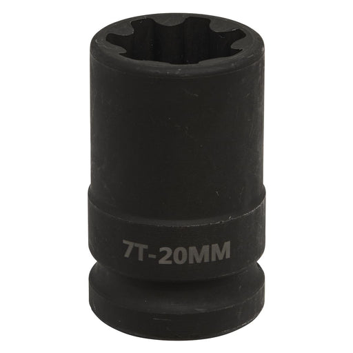 Sealey Brake Caliper Socket 1/2"Sq Drive 20mm 7-Point VS0986 Sealey - Dynamic Drive