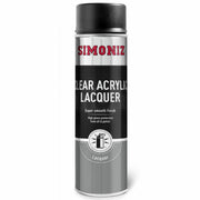6x Simoniz Clear Acrylic Lacquer Smooth High Gloss Aerosol Spray Paint 500ml Simoniz - Dynamic Drive