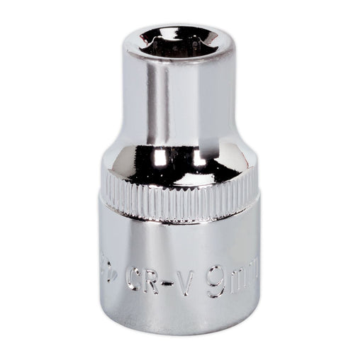 Sealey WallDrive Socket 9mm 1/2"Sq Drive Fully Polished SP1209 Sealey - Dynamic Drive