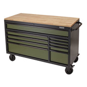 Draper BUNKER Workbench Roller Tool Cabinet, 10 Drawer, 56", Green 08236 Draper - Dynamic Drive