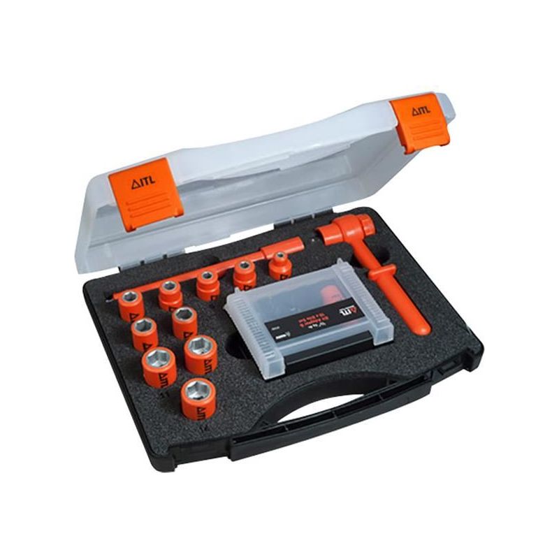 Itl Insulated Insulated 1/4in Drive Socket Set, 24 Piece ITL Insulated - Dynamic Drive