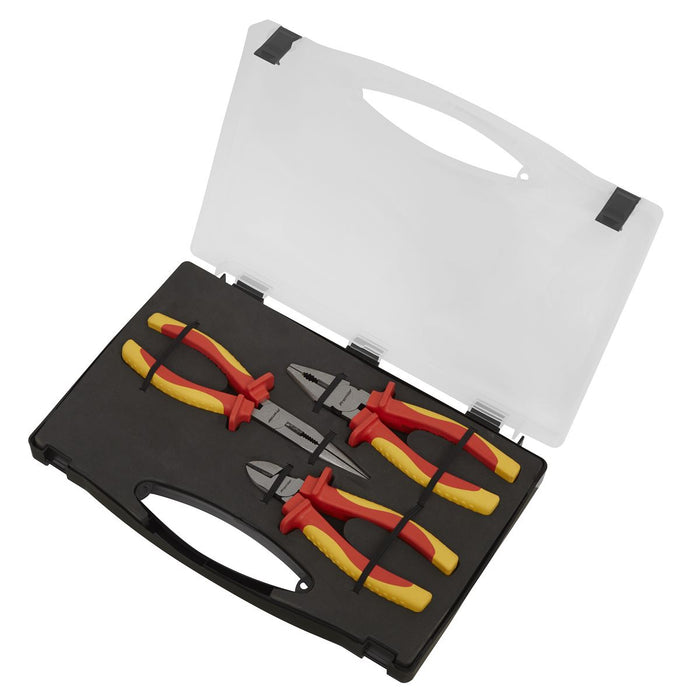 Sealey Pliers Set 3pc VDE Approved Sealey  - Dynamic Drive