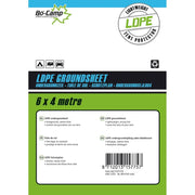 Bo-Camp Groundsheet Tarpaulin Transparent 6x4 Metres Bo-Camp - Dynamic Drive