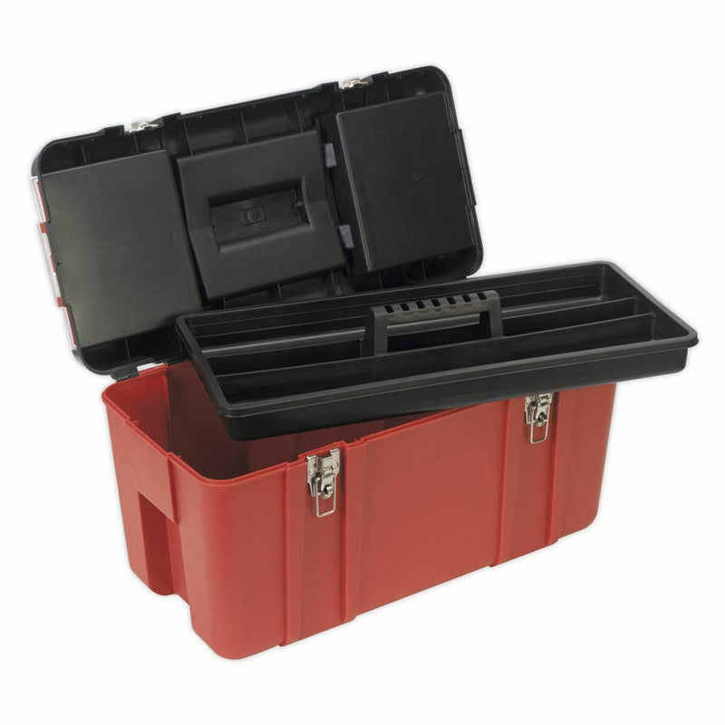 Sealey Toolbox 595mm with Tote Tray Sealey - Dynamic Drive
