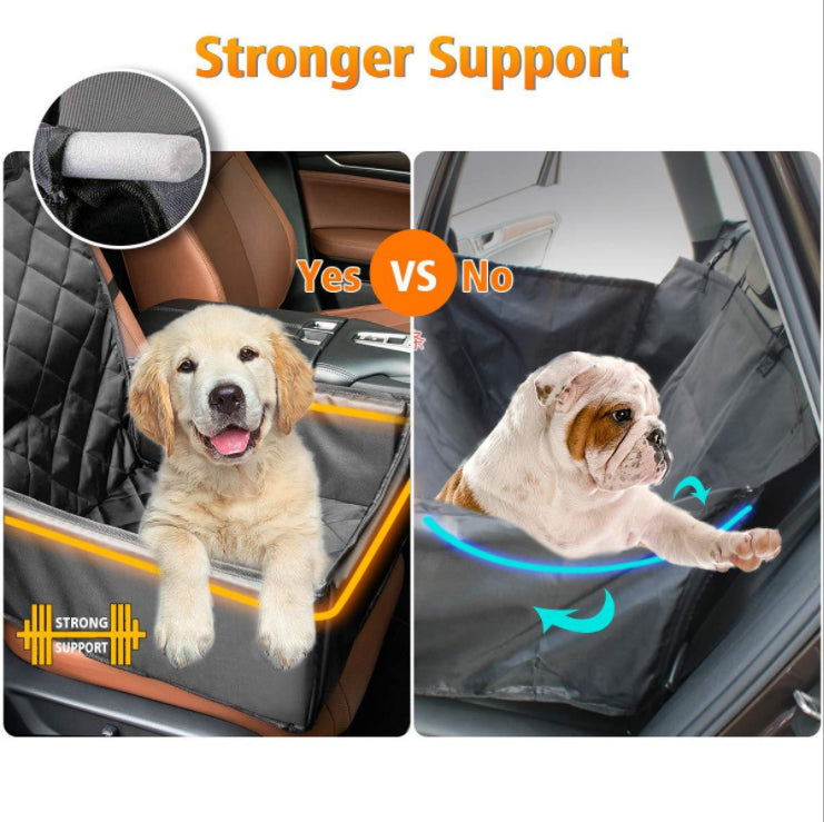 Dog Car Front Seat Cover Pet Safety Protector Hammock Waterproof Mat & Seatbelt Streetwize  - Dynamic Drive