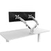 Dellonda Adjustable Double Monitor Arm with 360 Rotation - White DH27 Dellonda - Dynamic Drive