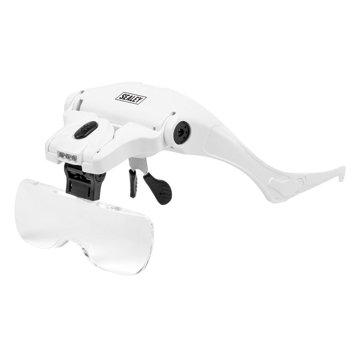 Sealey LED Magnifier Spectacles with Headband WL101D Sealey - Dynamic Drive