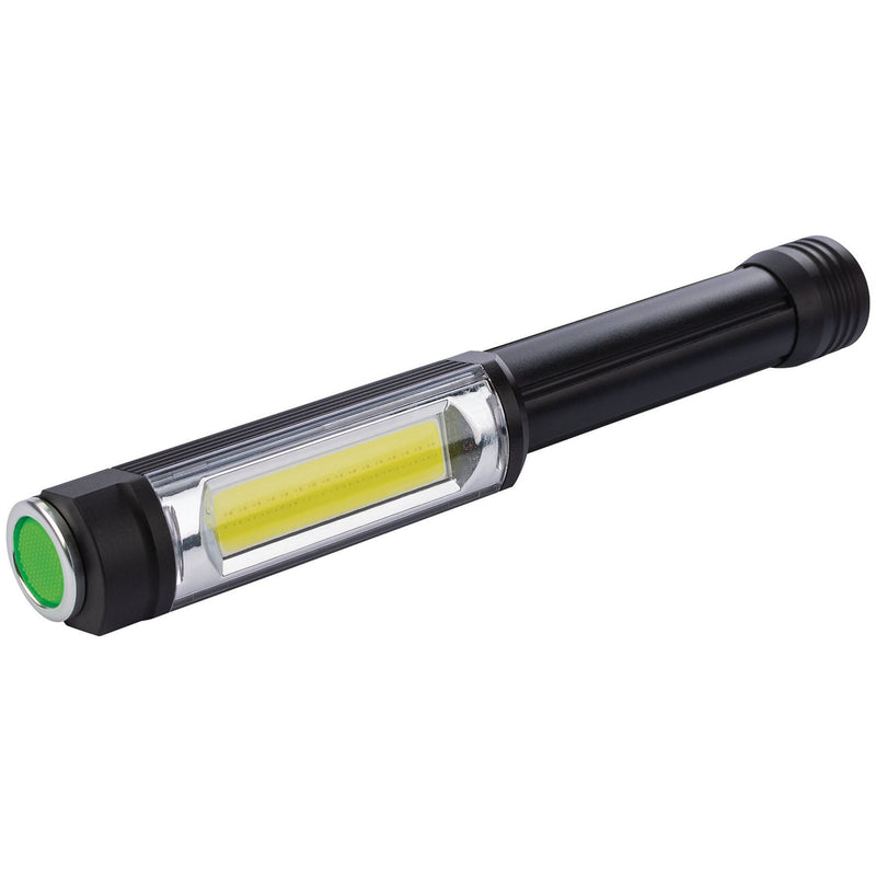 Draper COB LED Aluminium Worklight, 5W, 400 Lumens, 3 x AA Batteries Supplied Draper - Dynamic Drive