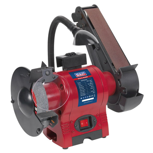 Sealey Bench Grinder 150mm with 50mm Belt Sander & Light 250W/230V BG150BS Sealey  - Dynamic Drive