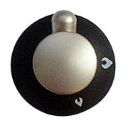 Thetford Hob Grill Knob Black & Satin for Enigma Cookers (SPCC0618 SA) Thetford - Dynamic Drive